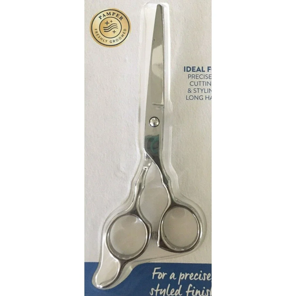 Top Paw Pet Grooming Metal Straight Scissors For Cutting Medium-Long Hair